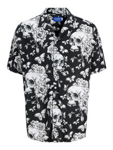 Jack & Jones Avslappnad Skjorta -Jet Black - 12280373