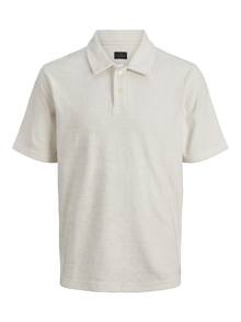 Jack & Jones Gedruckt Poloshirt Junior -Cloud Dancer - 12280483