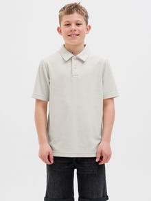Jack & Jones Gedruckt Poloshirt Junior -Cloud Dancer - 12280483