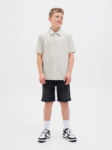 Jack & Jones Gedruckt Poloshirt Junior -Cloud Dancer - 12280483