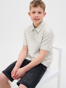 Jack & Jones Gedruckt Poloshirt Junior -Cloud Dancer - 12280483