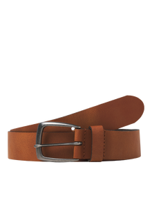 Jack & Jones Leather belt -Cognac - 12280753
