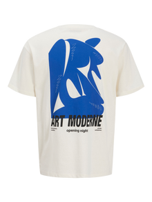 Jack & Jones Plus Size T-shirt Impression arrière -Egret - 12280850