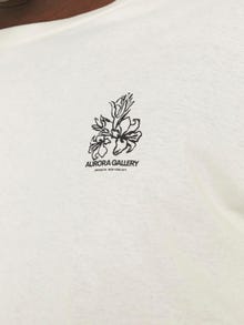 Jack & Jones Printed Crew neck T-shirt -Egret - 12280856
