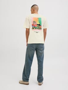 Jack & Jones T-shirt -Egret - 12280858