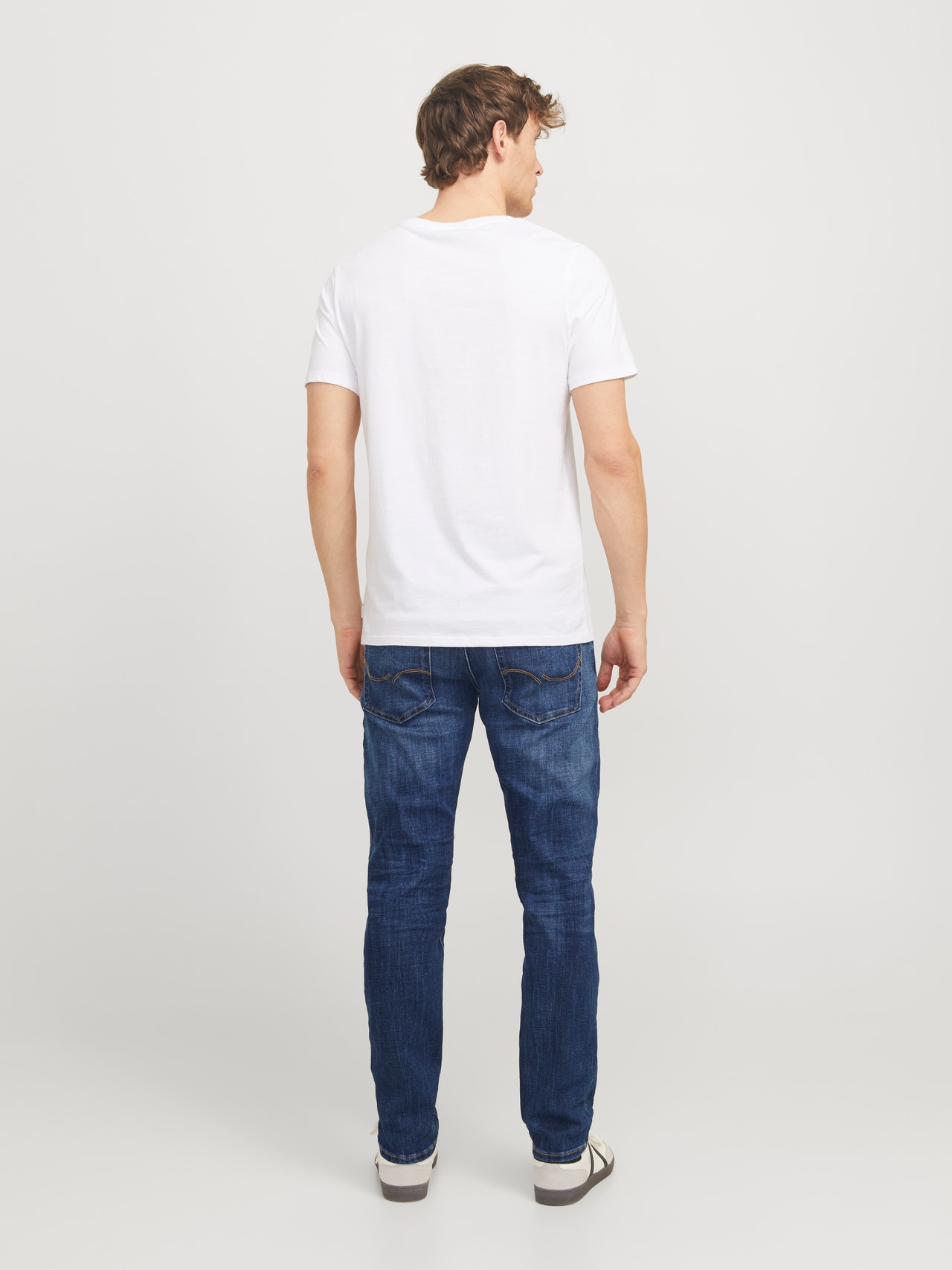 JACK & JONES Jeans Tapered Fit JJIMIKE - Taglio Ristretto, Comfort Cotone Ed Elastan - Foto 10
