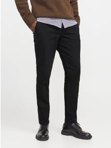 Jack & Jones Laisvas kirpimas Klasikinės kelnės -Black - 12280898