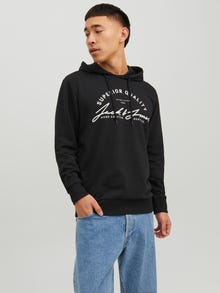 Jack & Jones 2-pak Bluza z kapturem -Black - 12280940