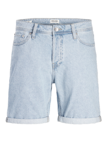 Jack & Jones Klasikinis kirpimas Džinsiniai šortai -Blue Denim - 12280954