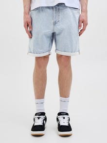Jack & Jones Klasikinis kirpimas Džinsiniai šortai -Blue Denim - 12280954