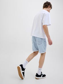 Jack & Jones Klasikinis kirpimas Džinsiniai šortai -Blue Denim - 12280954