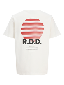 R.D.D. ROYAL DENIM DIVISION RDD T-shirt -Cloud Dancer - 12281102
