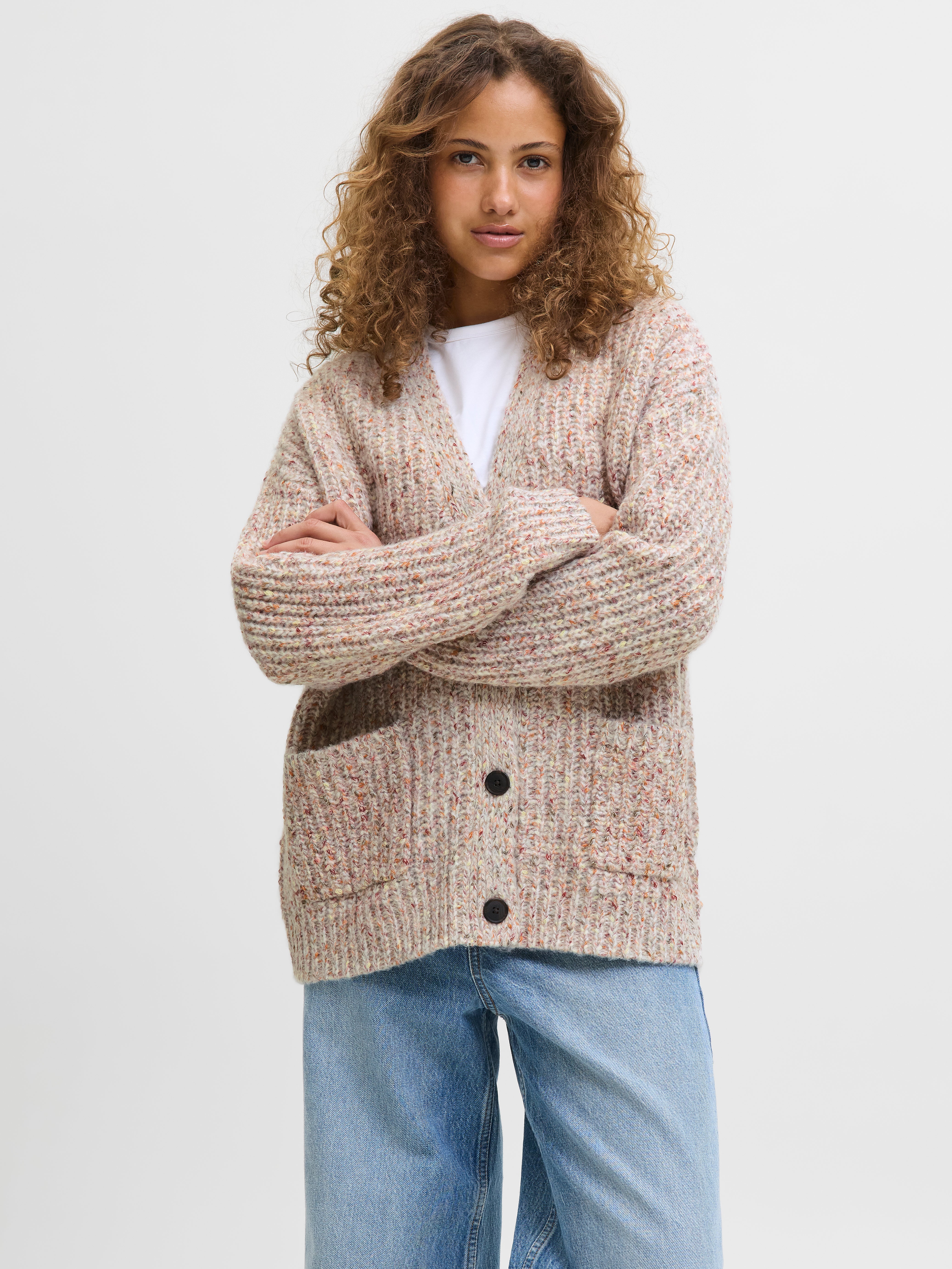 JXSKYLA Knitted cardigan | Off White | JJXX®