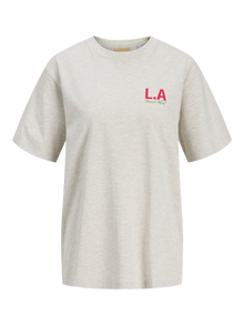 JJXX JXZOEY T-shirt -White Melange - 12281233