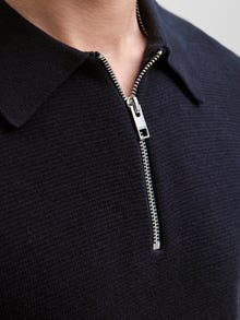 Jack & Jones Gestricktes Polo -Night Sky - 12281743