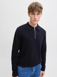 Jack & Jones Gestricktes Polo -Night Sky - 12281743