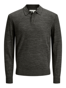 Jack & Jones Knitted polo -Peat - 12281757