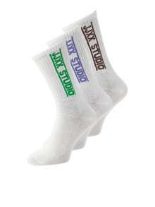 JJXX JXMORENO Pack de 3 Chaussettes de sport -White - 12281778