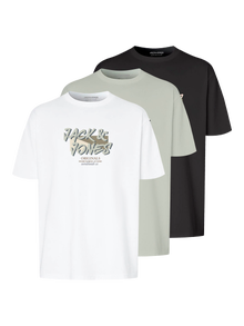 Jack & Jones 3-pak T-shirt -Bright White - 12281828