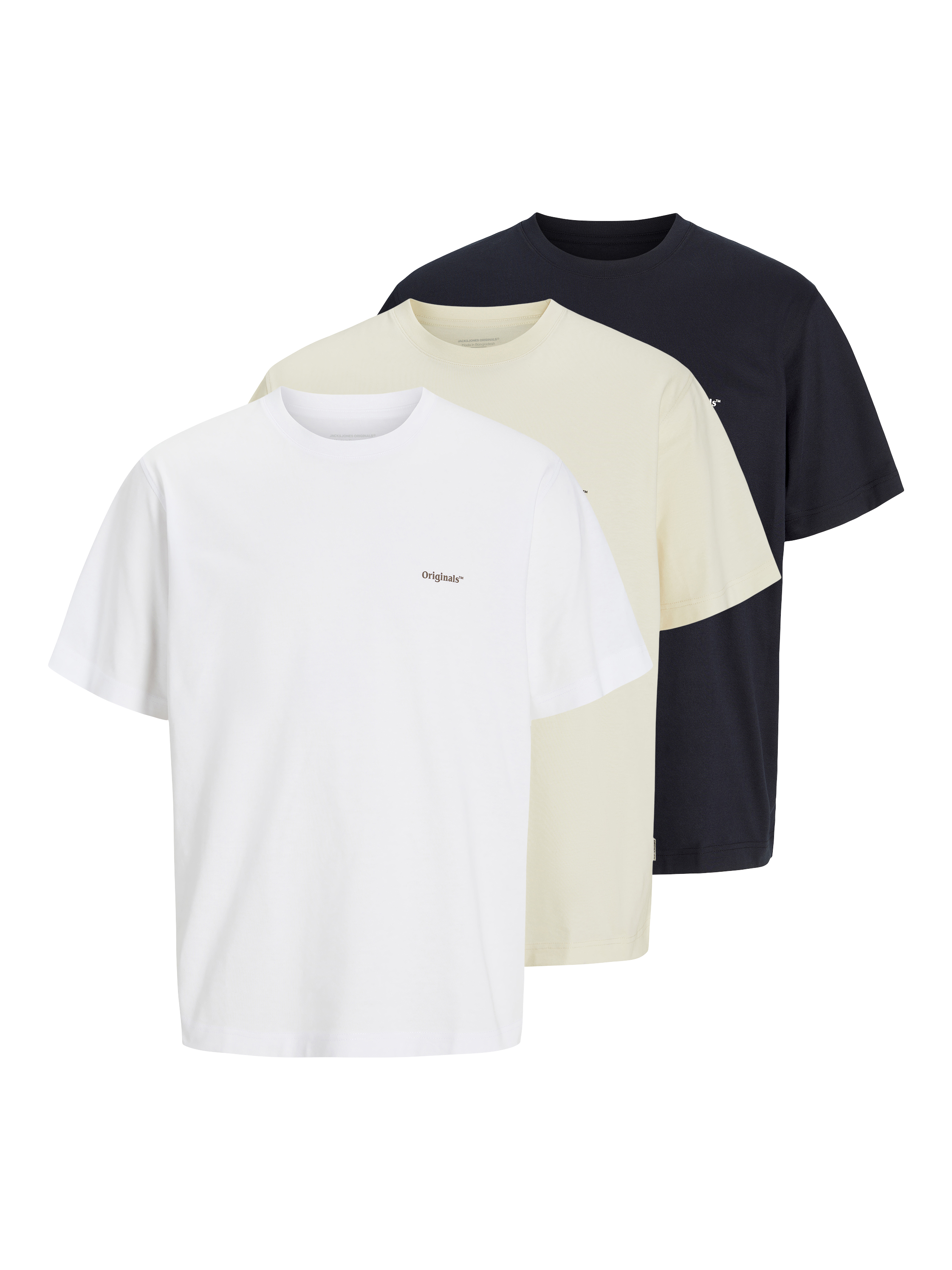 Thumbnail - 3er-pack Rückenprint T-shirt