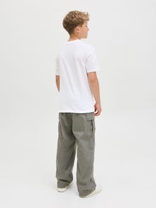 Jack & Jones Spausdintas raštas Marškinėliai Jaunimui -Bright White - 12281852