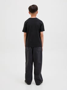 Jack & Jones Spausdintas raštas Marškinėliai Jaunimui -Black - 12281852