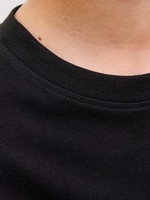 Jack & Jones Spausdintas raštas Marškinėliai Jaunimui -Black - 12281852
