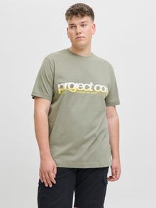 Jack & Jones Plus Size T-shirt -Shadow - 12282109