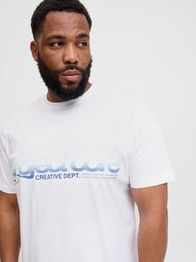 Jack & Jones Plus Size T-shirts -Bright White - 12282109