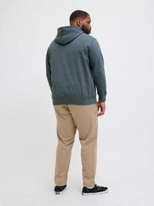 Jack & Jones Plus Size Hoodie -Stormy Weather - 12282113