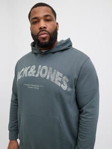 Jack & Jones Plus Size Hoodie -Stormy Weather - 12282113