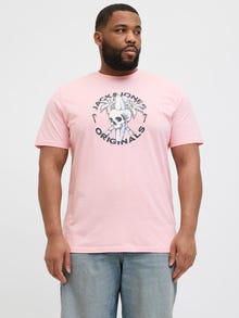 Jack & Jones Plus Size T-shirt -Tickled Pink - 12282128