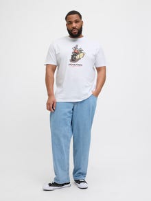 Jack & Jones Plus Size T-shirt -Bright White - 12282128