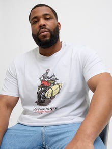 Jack & Jones Plus Size T-shirt -Bright White - 12282128