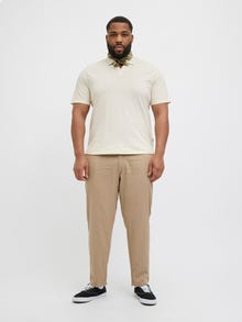 Jack & Jones Plus Size Poloshirt -Antique White - 12282133