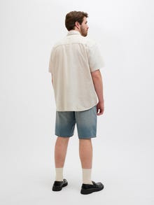 Jack & Jones Plus Size Chemise Comfort Fit -White Pepper - 12282144