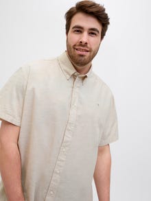 Jack & Jones Plus Size Comfort Fit Hemd -White Pepper - 12282144