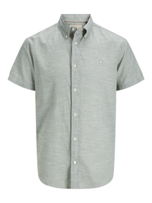 Jack & Jones Plus Size Camisa Corte comfort -Hedge Green - 12282144