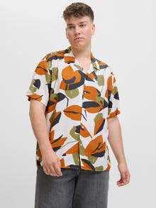 Jack & Jones Shirt Plus Size -Cloud Dancer - 12282145