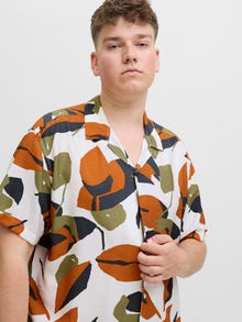Jack & Jones Shirt Plus Size -Cloud Dancer - 12282145