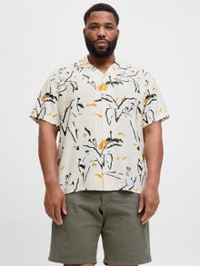 Jack & Jones Plus Size Camisa Corte relaxed -Buttercream - 12282145