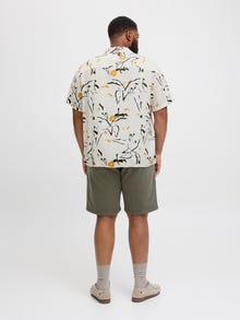 Jack & Jones Plus Size Camisa Corte relaxed -Buttercream - 12282145