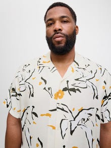 Jack & Jones Plus Size Camisa Corte relaxed -Buttercream - 12282145
