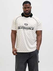 Jack & Jones Plius Polo -Cloud Dancer - 12282169