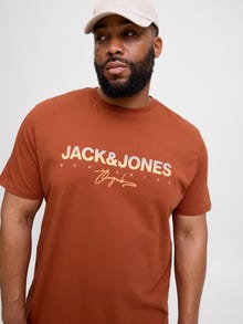 Jack & Jones Plus Size T-shirt -Arabian Spice - 12282185