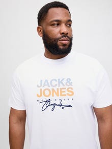 Jack & Jones Plus Size T-shirts -Bright White - 12282185