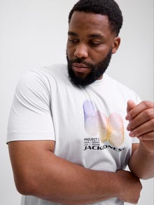 Jack & Jones Plus Size Camiseta -Gray Dawn - 12282190