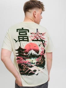 Jack & Jones Plus Size T-shirt -Antique White - 12282197