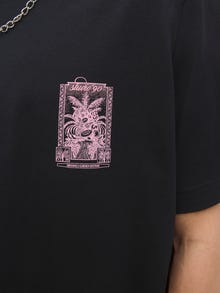 Jack & Jones Tryck Rundringning T-shirt -Black - 12282200