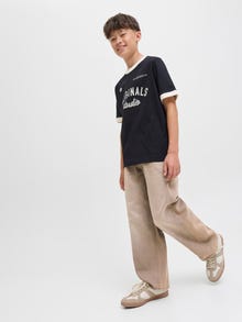 Jack & Jones JJIRON JJORIGINAL SQ 072 JNR Jeans i ekstra baggy fit Junior -Black Denim - 12282243